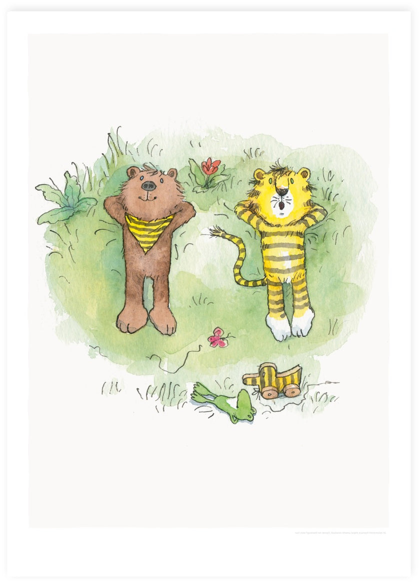 Personalisierte Poster mit Janosch-Motiv (Tiger & Bär) – Janosch Druck
